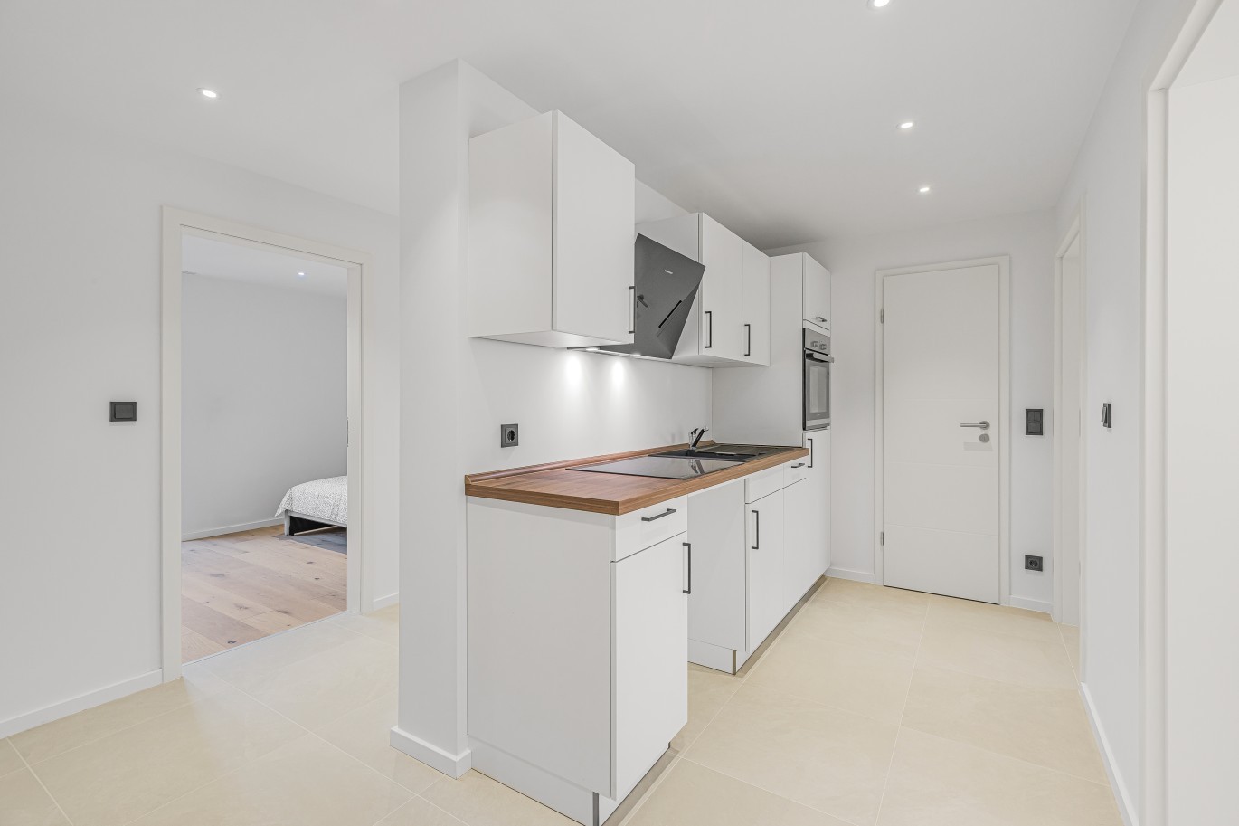 Einbauküche in der Hof-Wohnung